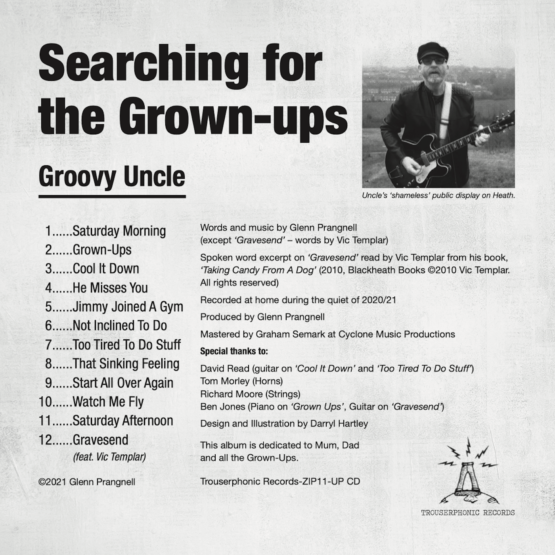 Aearching For The Grown-Ups Back Cover